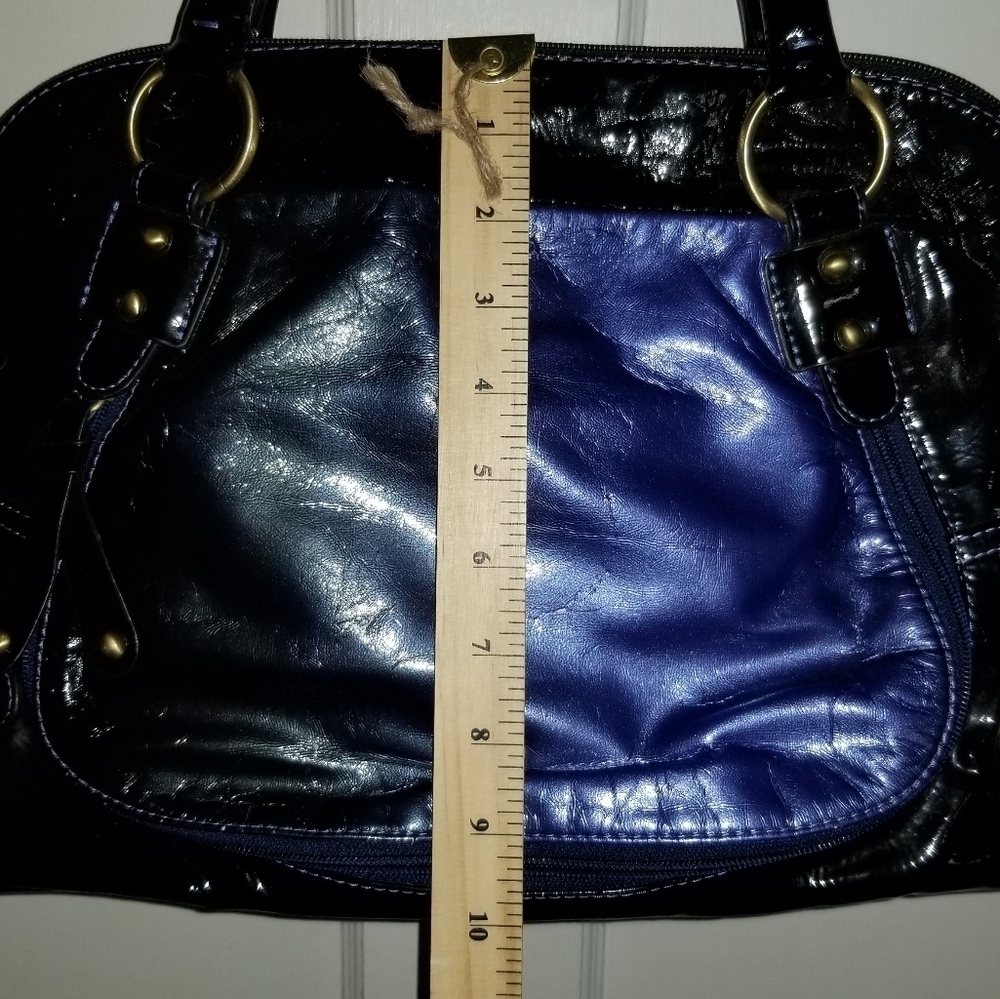 Point Zero Hand Bag Purse Shiny Metallic Colour - Picture 11 of 15